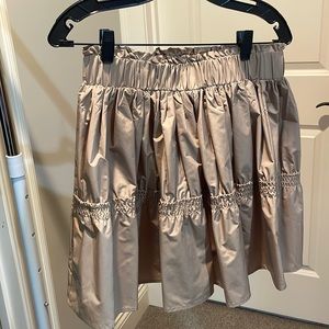 NWT khaki pleated skirt! Sz M